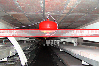 Underground Non-corrosive fire extinguishing device perchochemical industry applying