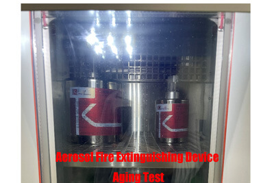 aerosol automatic fire extinguisher aging test